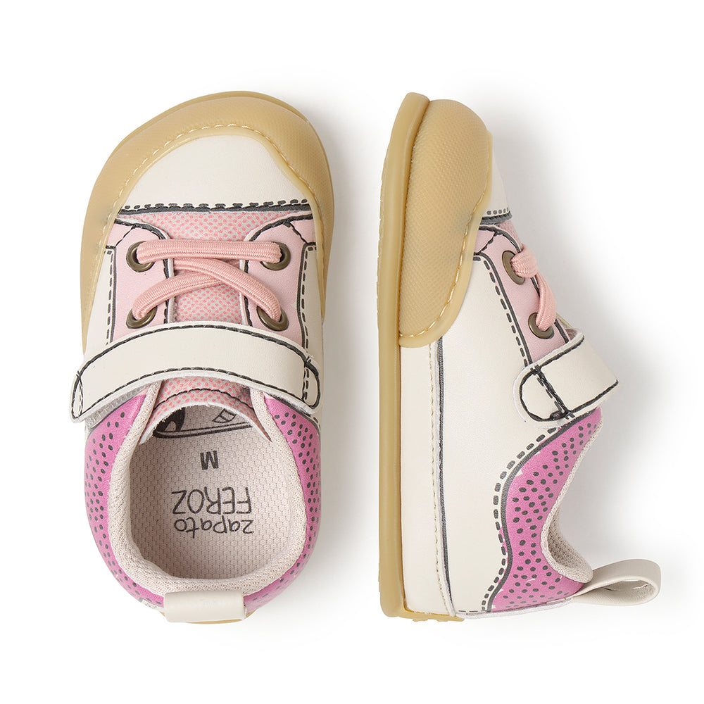 Zapato Feroz Feroz Paterna Comic Rosa Beige