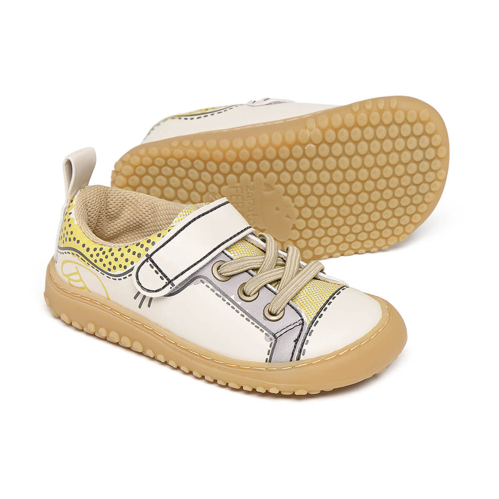 Zapato Feroz Rockers Paterna Comic Amarillo Beige