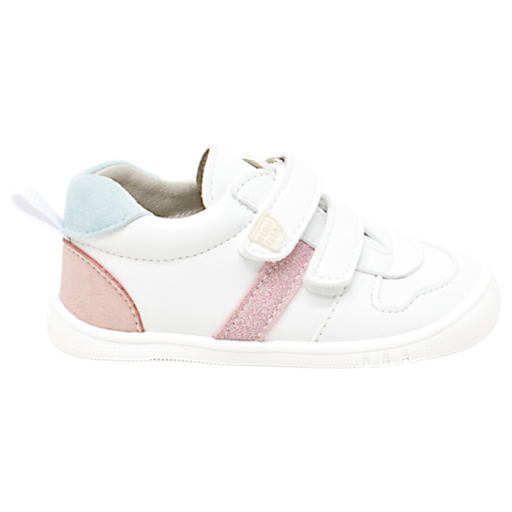 Piruflex First Sport Suede Blanco Rosa