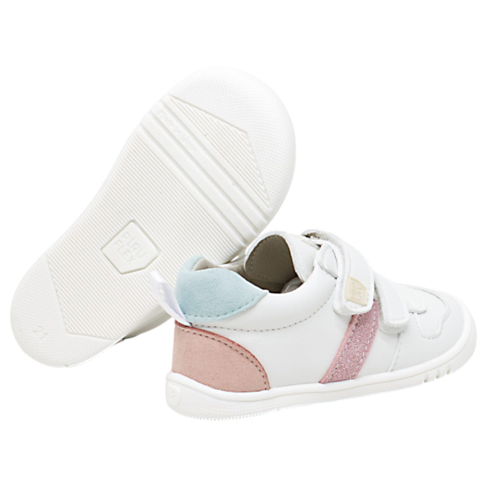 Piruflex First Sport Suede Blanco Rosa