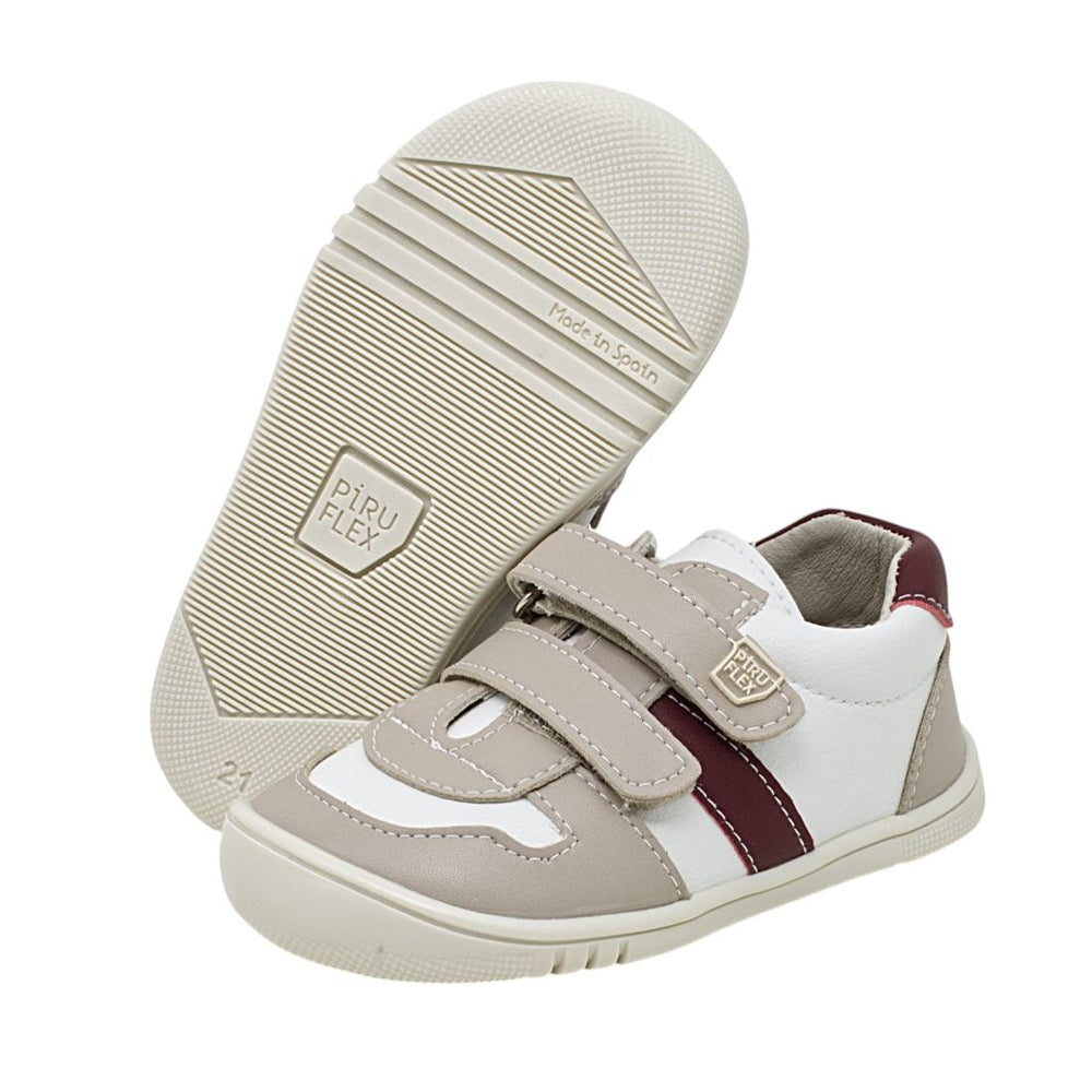 Piruflex Rayas Urbanas Blanco Burdeos