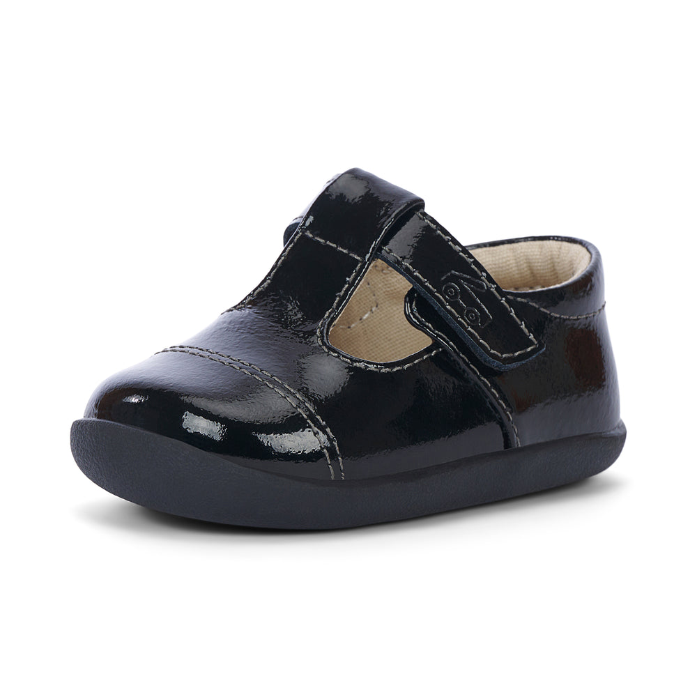See Kai Run First Walker Bianca Black Patent