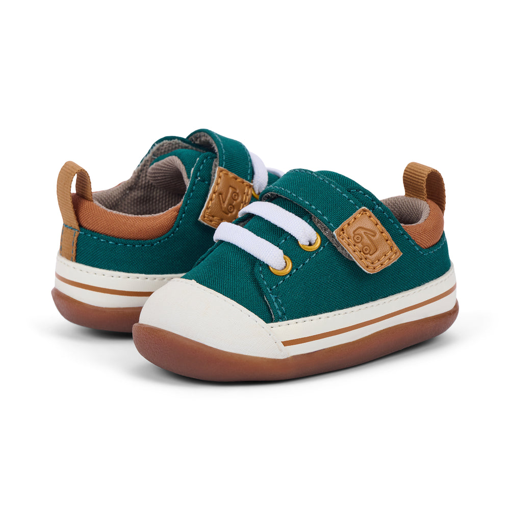 See Kai Run First Walker Stevie Forest Green