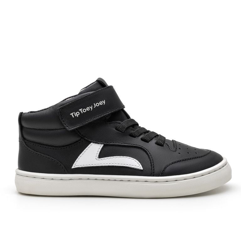 Tip Toey Joey Kidos Landy High Top Black White