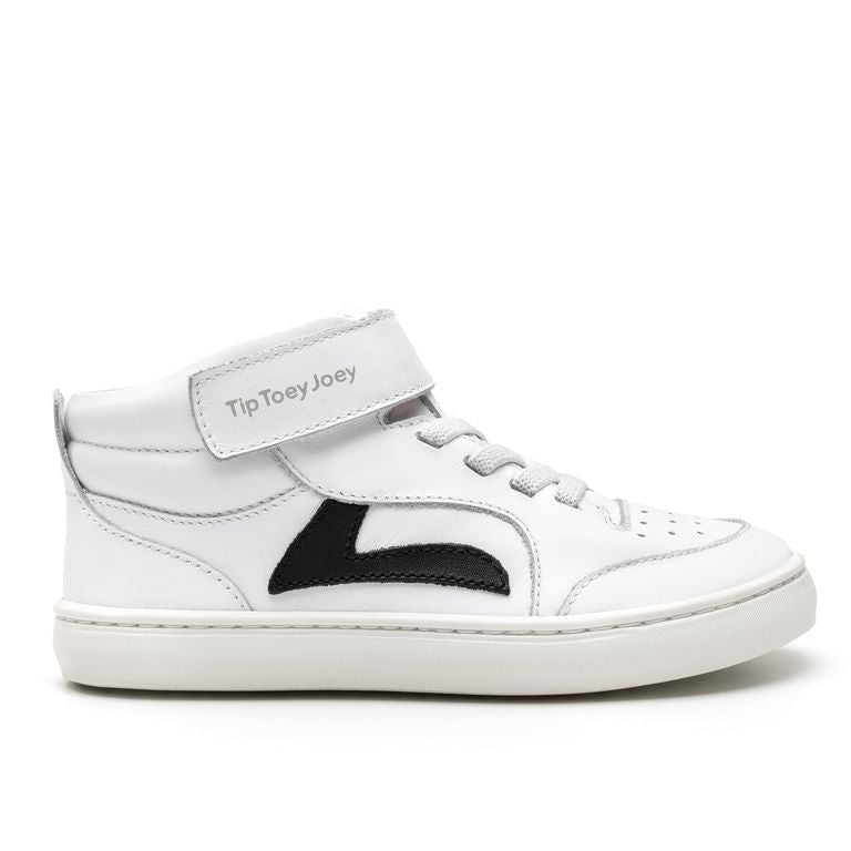 Tip Toey Joey Kidos Landy High Top White Black