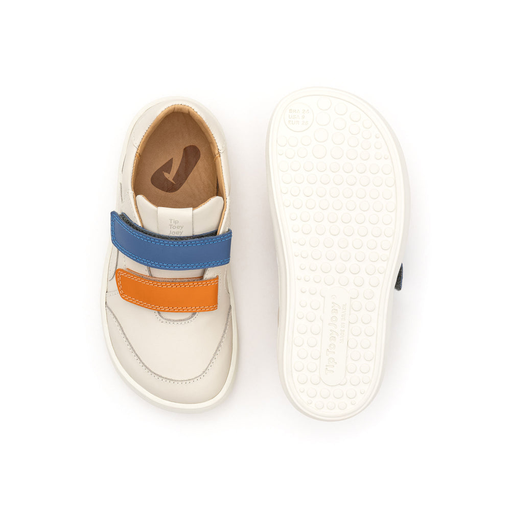 Tip Toey Joey Kidos Landy Tapioca Tangerine Blue Tang