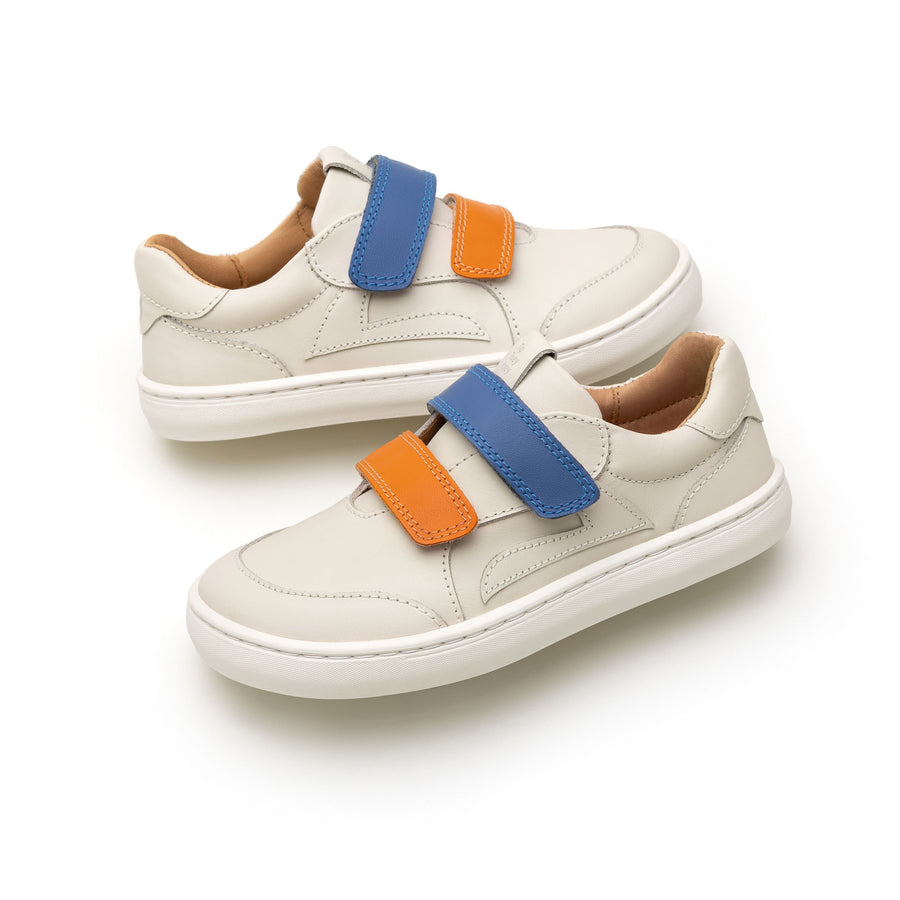 Tip Toey Joey Kidos Landy Tapioca Tangerine Blue Tang