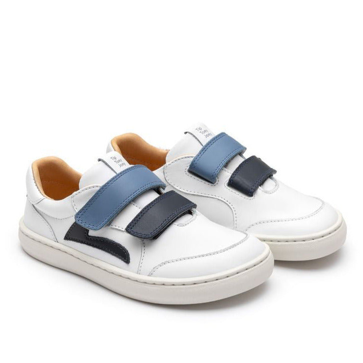 Tip Toey Joey Kidos Landy White Navy Ash
