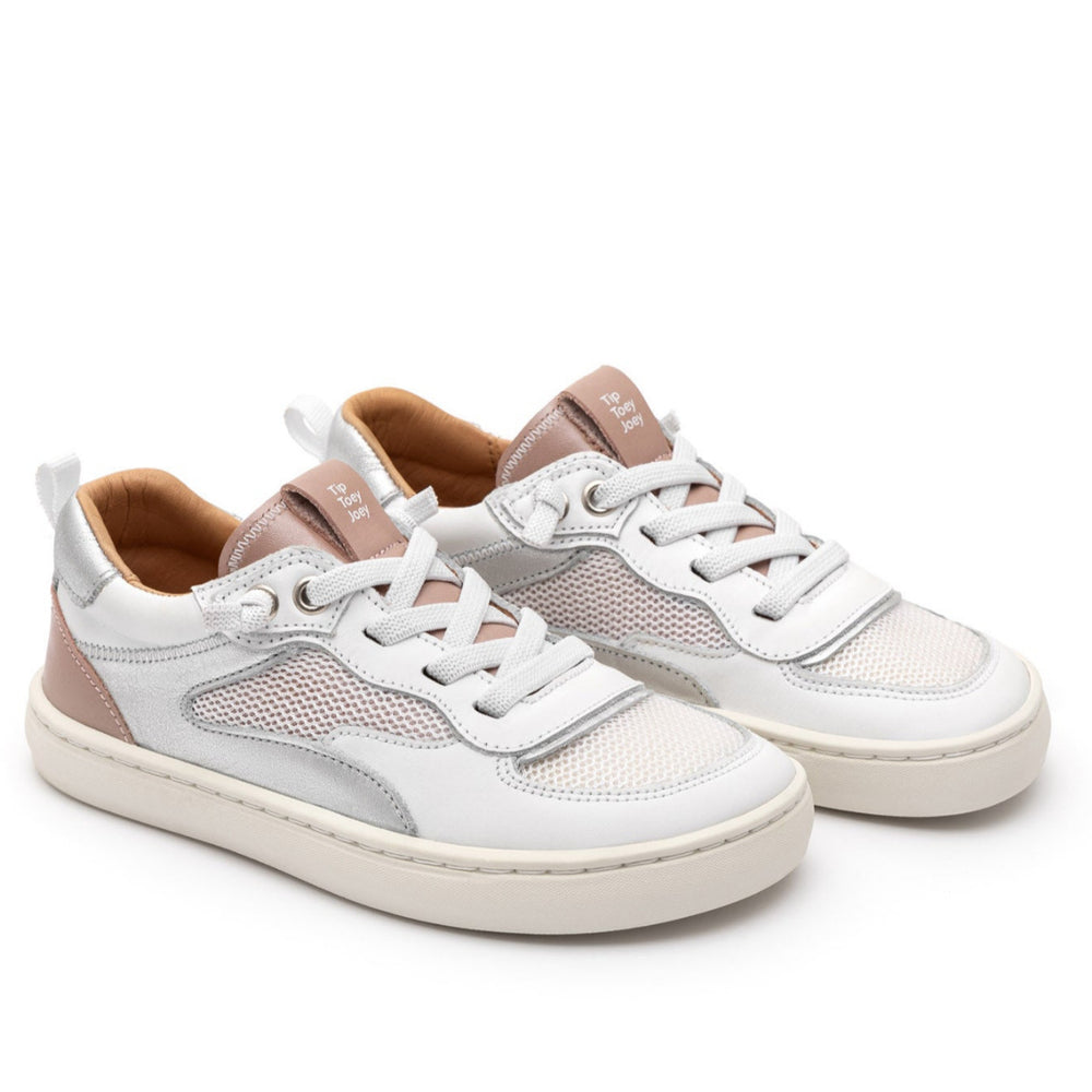 Tip Toey Joey Kidos zapatillas Step blanco rosa sueño plata de ley