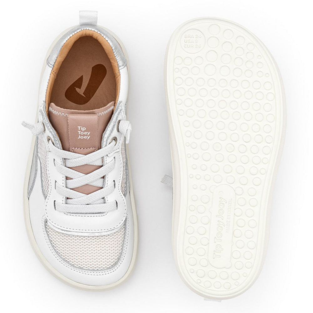 Tip Toey Joey Kidos zapatillas Step blanco rosa sueño plata de ley