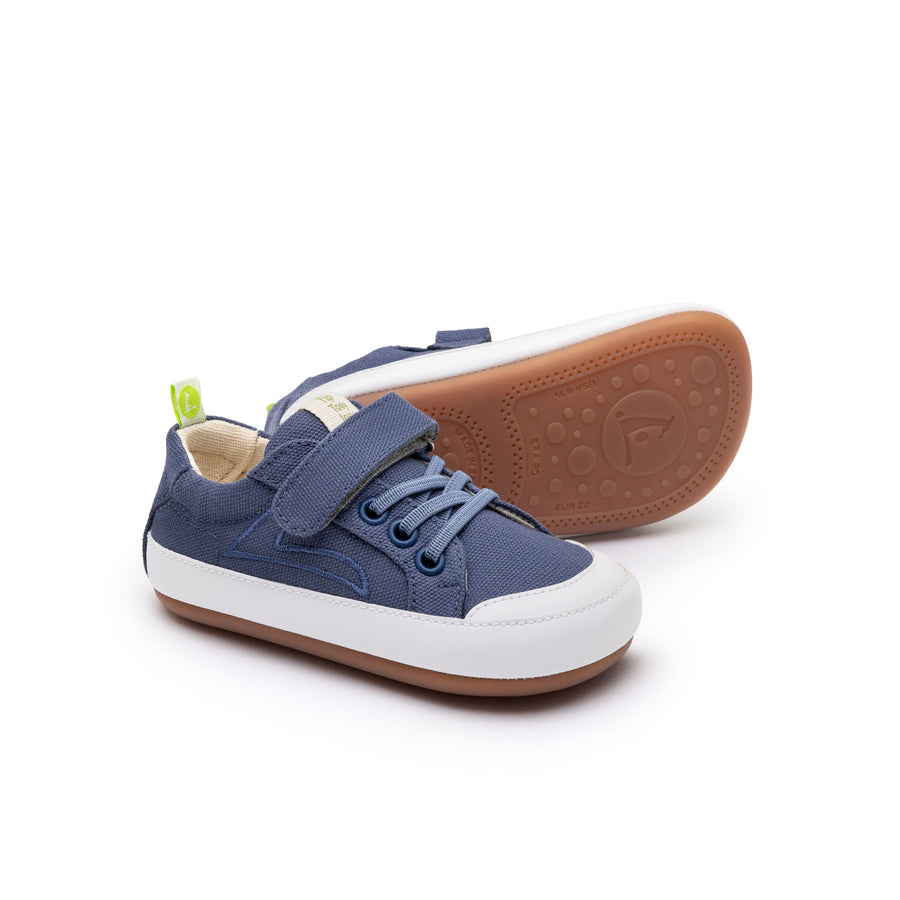 Tip Toey Joey Primeiros Dash Green Lona Azul Klein