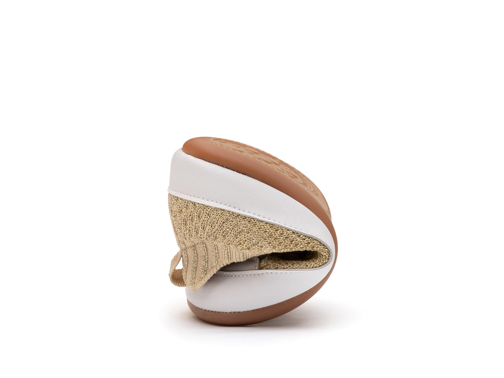 Tip Toey Joey Primeiros Easy Knit Ouro Lurex Champagne