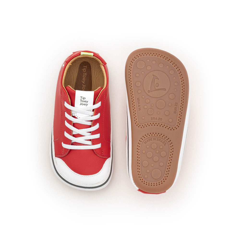 Tip Toey Joey Primeros Funky tomate y blanco