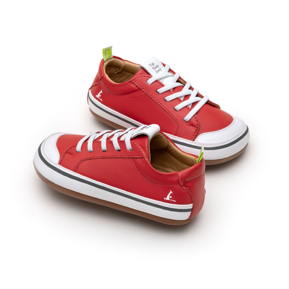 Tip Toey Joey Primeros Funky tomate y blanco