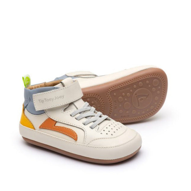 Tip Toey Joey Primeiros Landy caña alta tapioca mandarina Caja