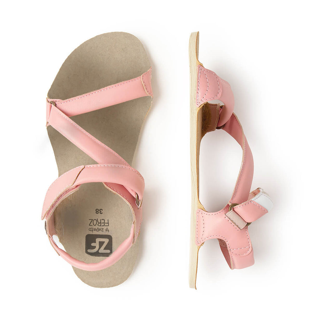 Zapato Feroz Adulte Freekers Oliva Rosa Piel