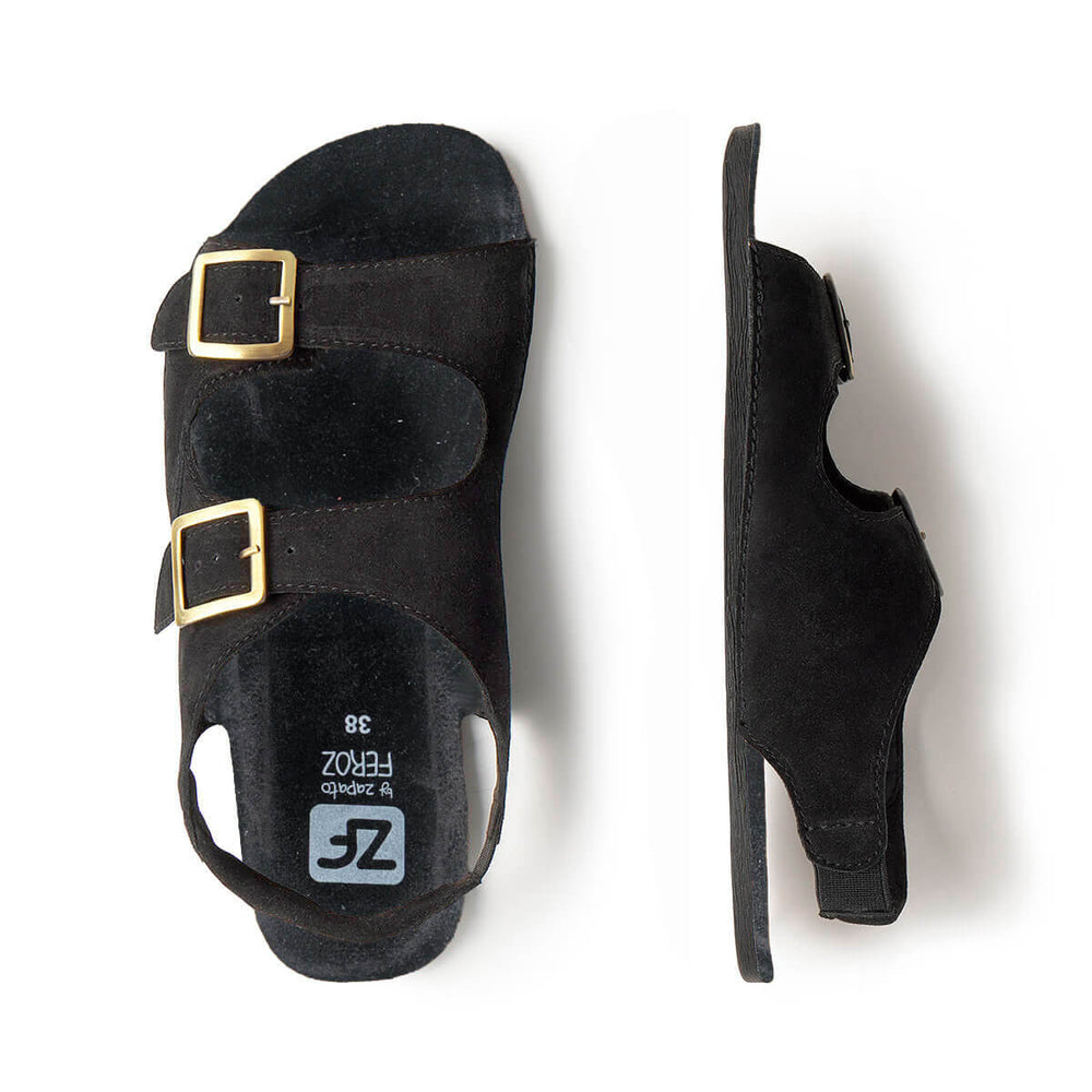 Zapato Feroz Freekers Saler para adultos negro de serraje
