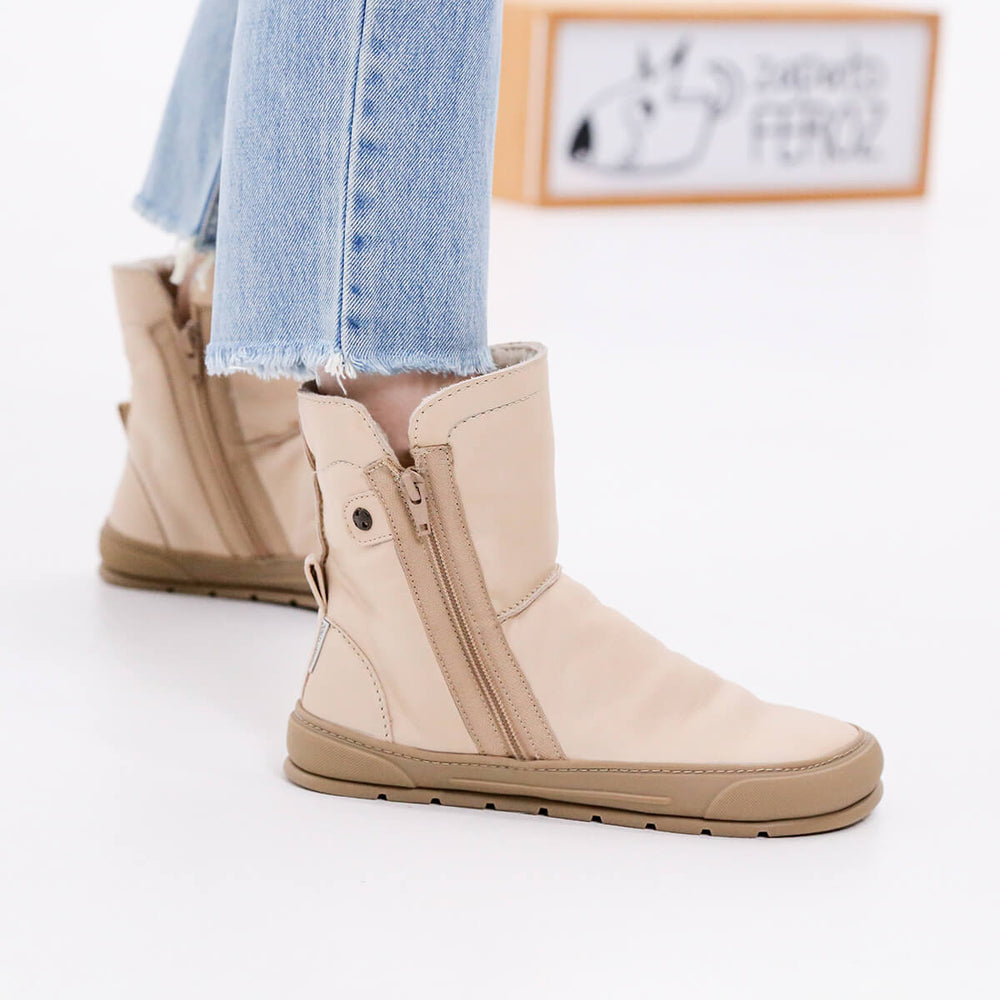 Zapato Feroz Adulte Alcoy Beige Cuir
