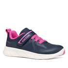 Geox Barefoot Foot Run azul marino y fucsia