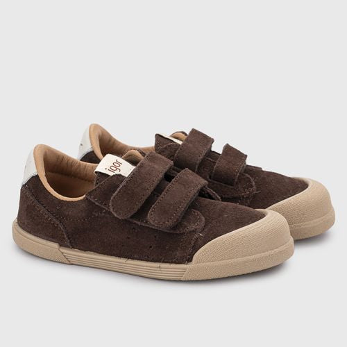Zapatillas Igor Barefoot de ante marrón