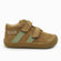Naturino Barefoot Grimby con velcros, ante marrón oliva