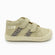 Naturino Barefoot Grimby con velcros en ante con purpurina platino