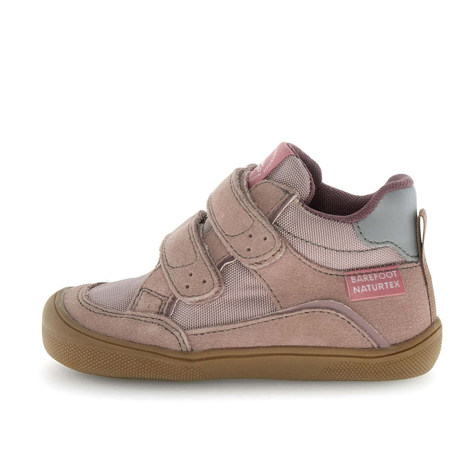 Naturino Barefoot Kesy High WP rosa y gris