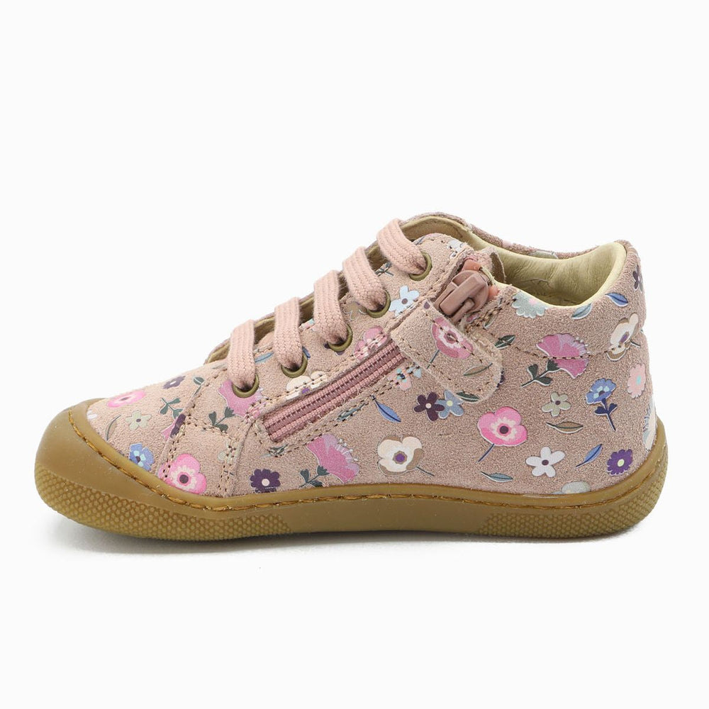 Naturino Barefoot Kommy Zip Ante Rosa Floreciente