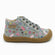 Naturino barefoot Kommy con cremallera de ante verde salvia florido