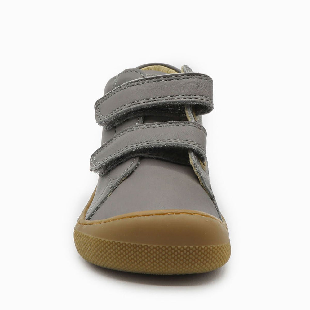 Naturino Barefoot Orec con velcros, gris oscuro