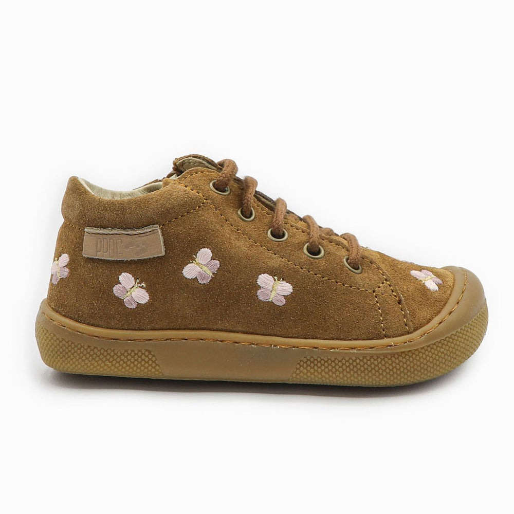 Naturino Barefoot Orec Zip mariposa de ante marrón