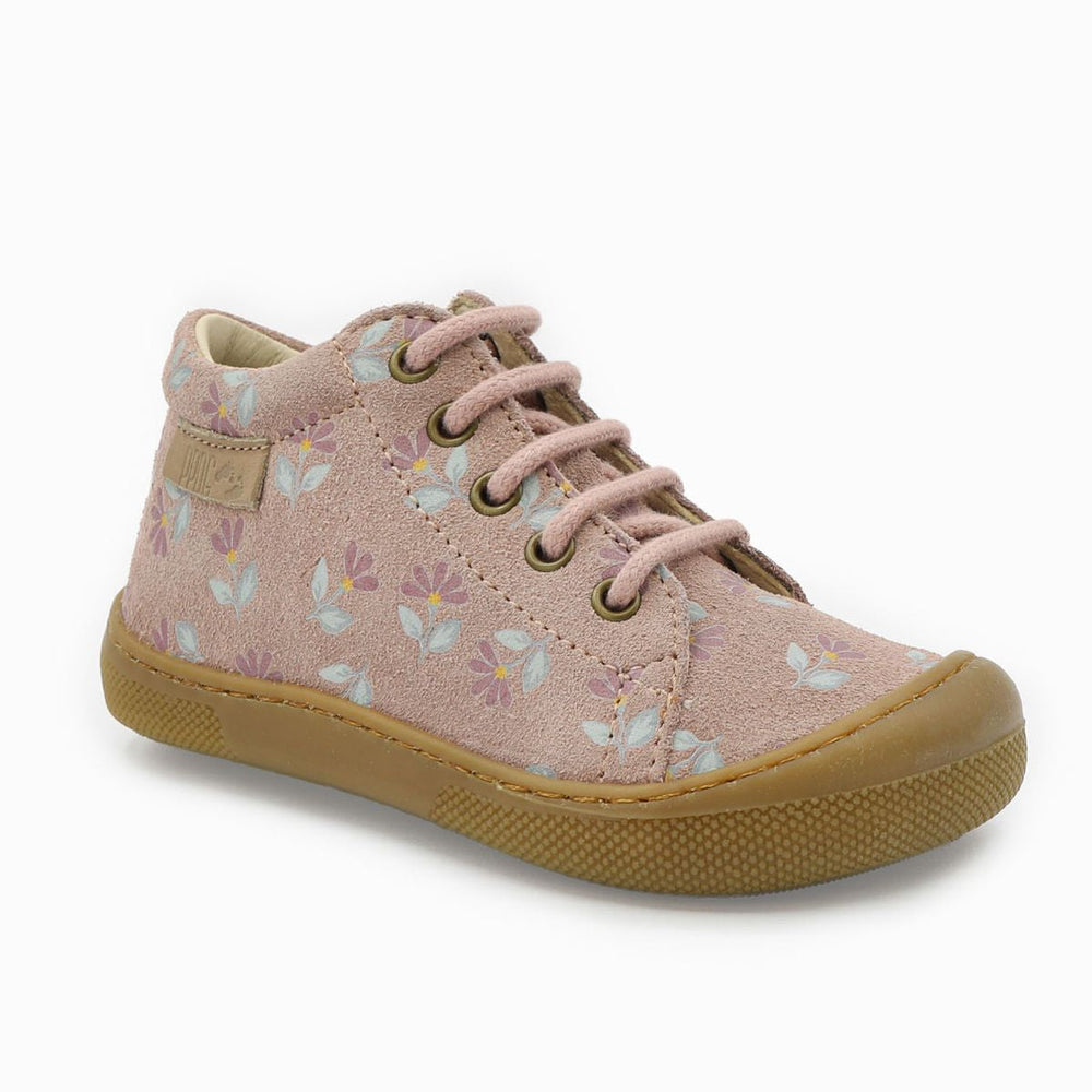 Naturino Barefoot Orec Zip de ante rosa ciclamen