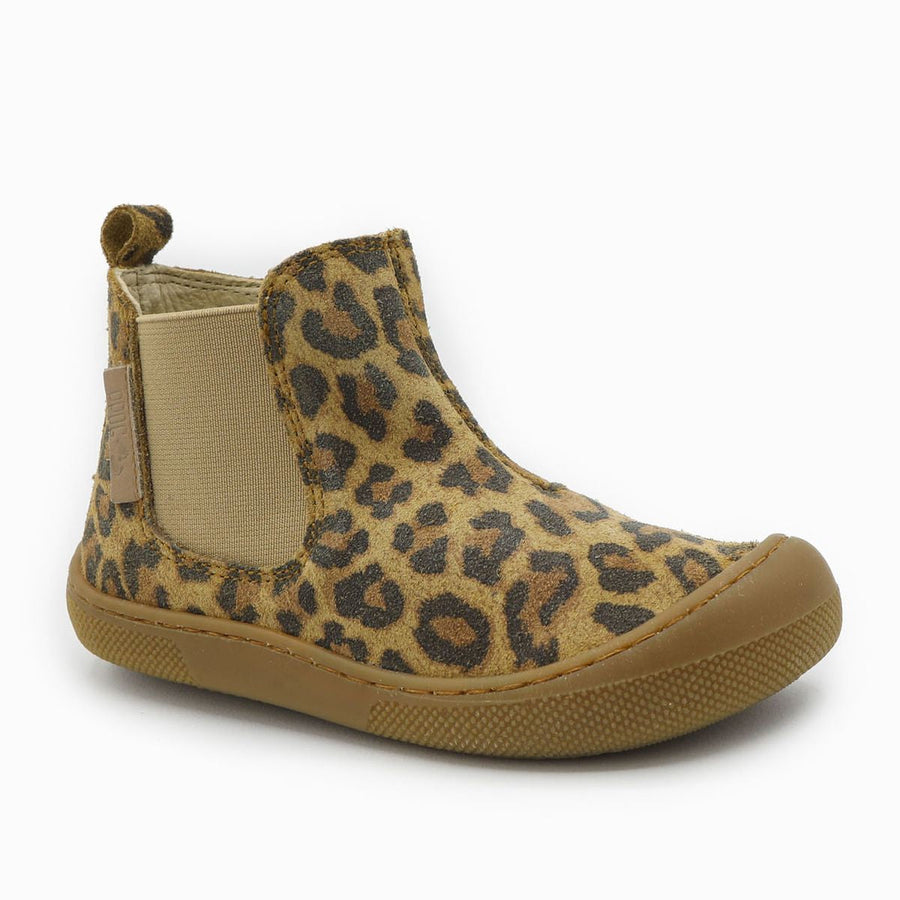 Naturino Barefoot Saik de ante jaguar marrón