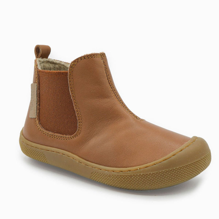 Naturino Barefoot Saik de lana color cuero