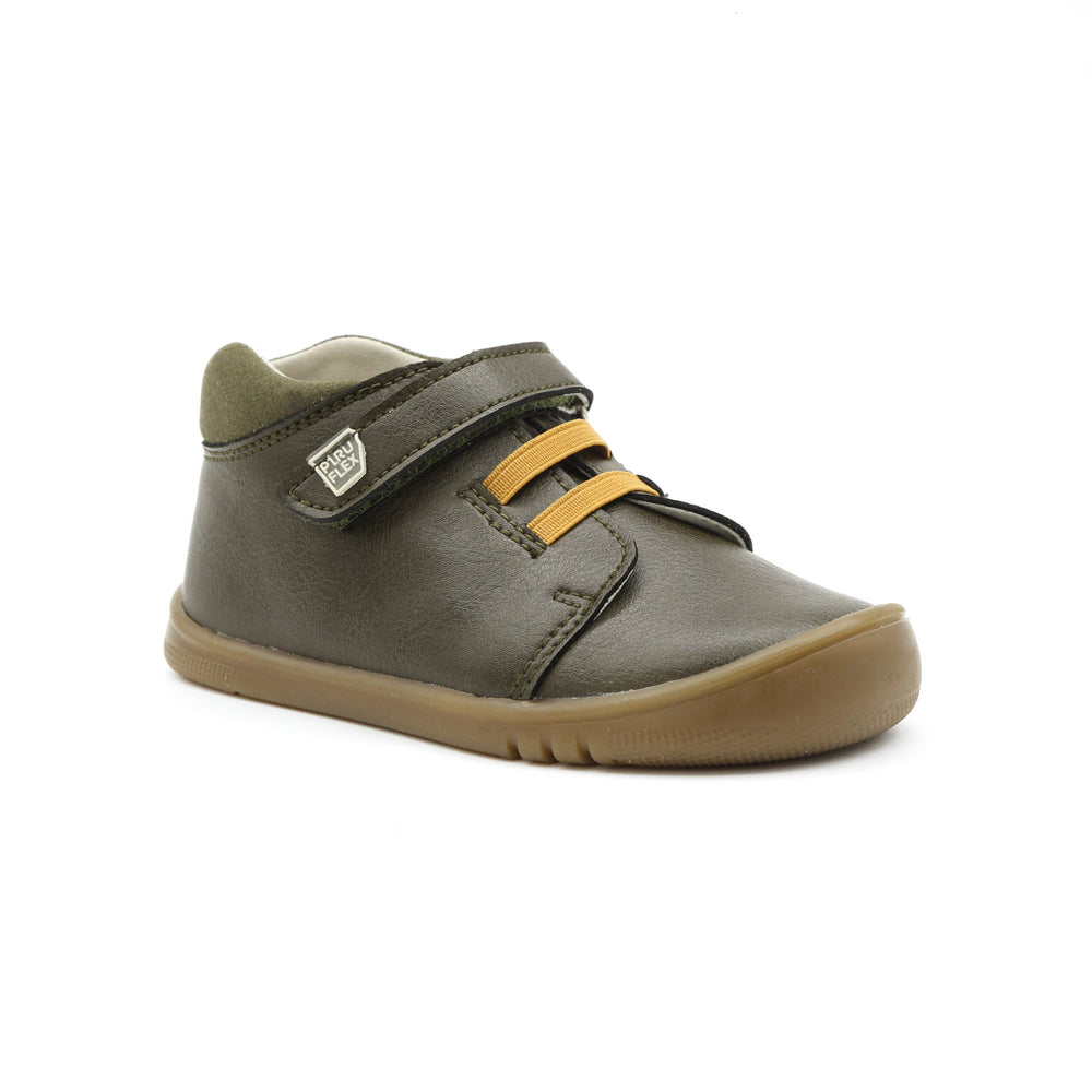 Piruflex botas infantiles con cordones chocolate