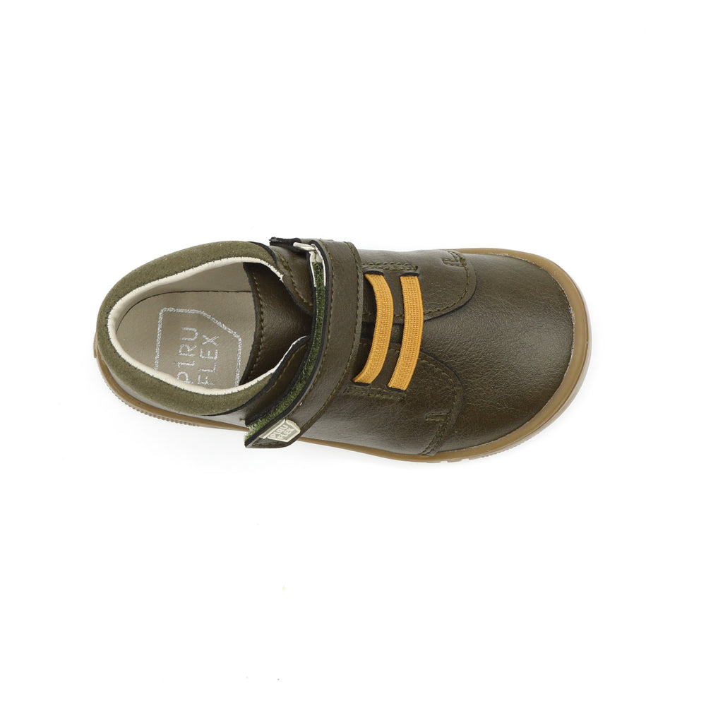 Piruflex botas infantiles con cordones chocolate