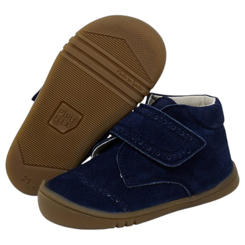 Botas Piruflex Strap de ante azul marino