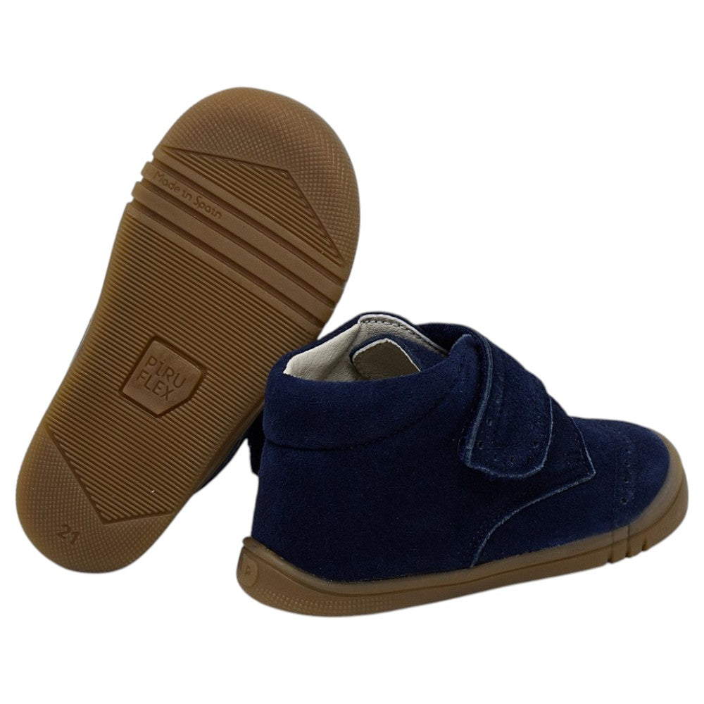 Botas Piruflex Strap de ante azul marino