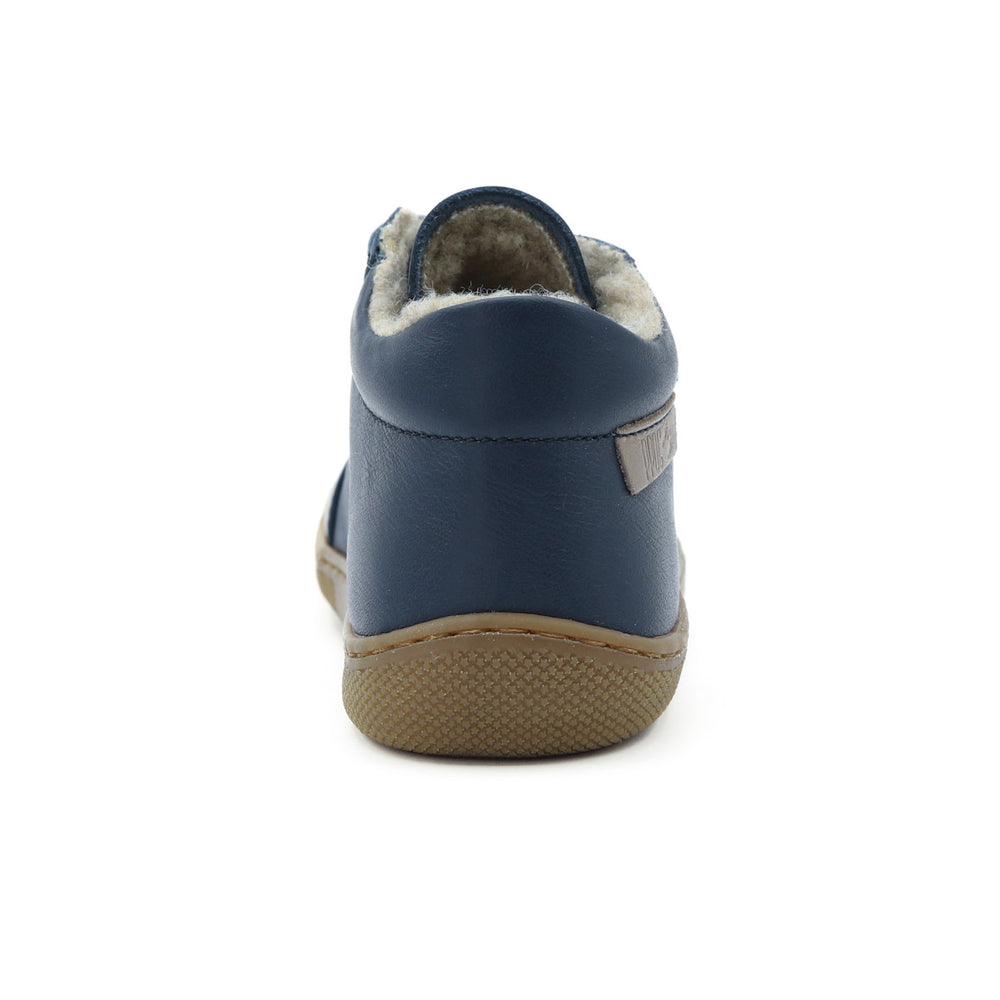 Naturino Barefoot Kommy Velcros Wool Navy