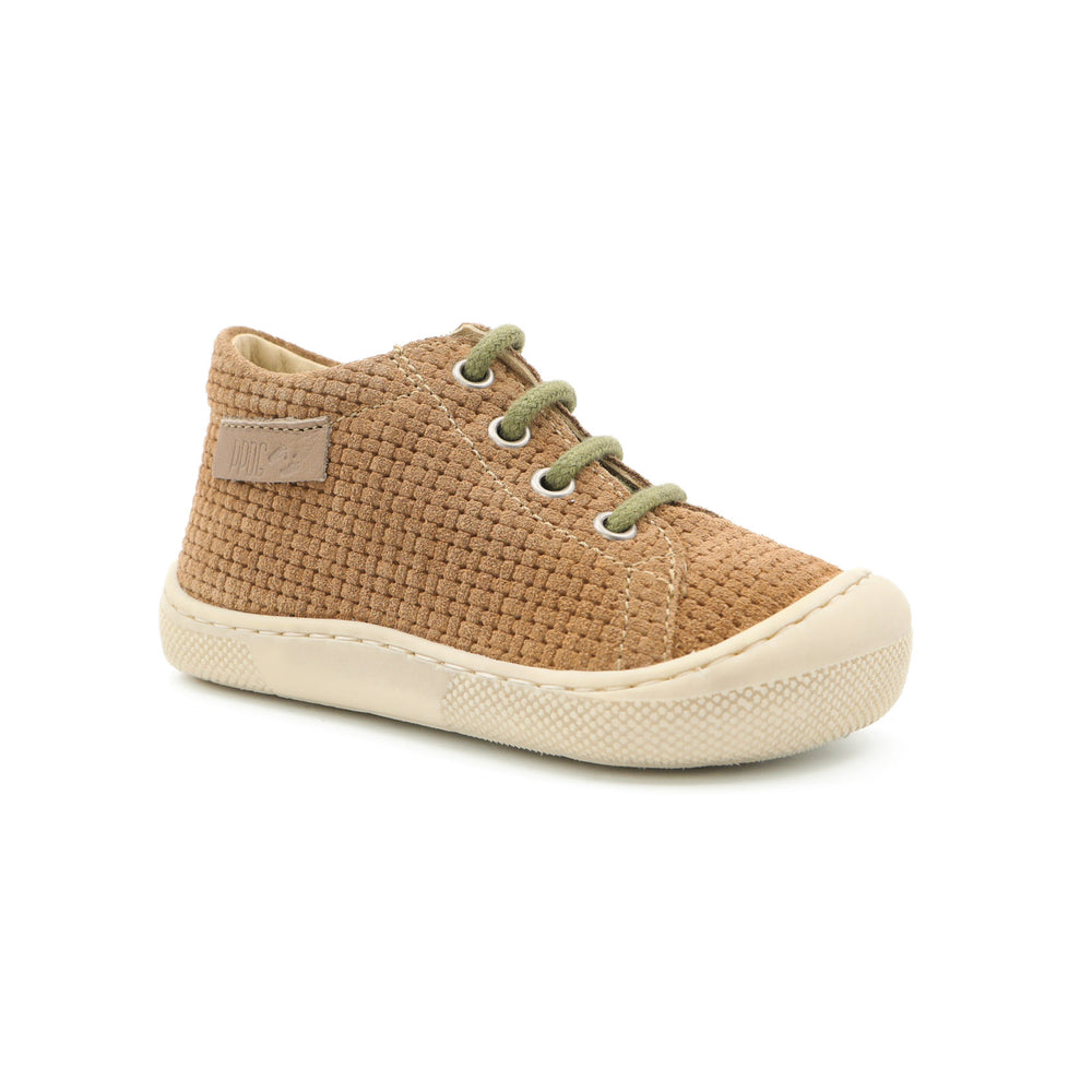 Naturino Barefoot Orec con cordones, tejido marrón