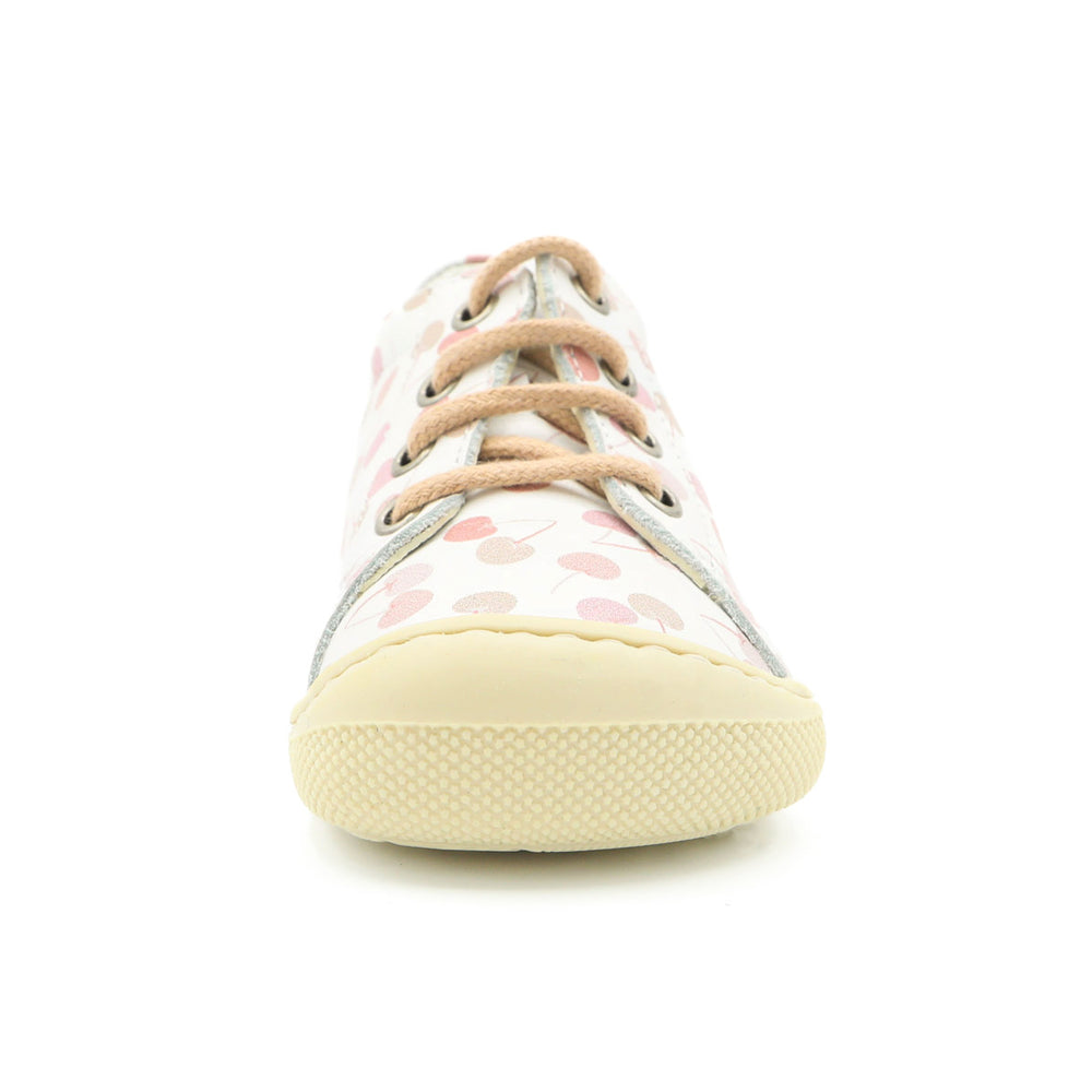 Naturino Barefoot Orec con cordones, cerezas blancas y rosas