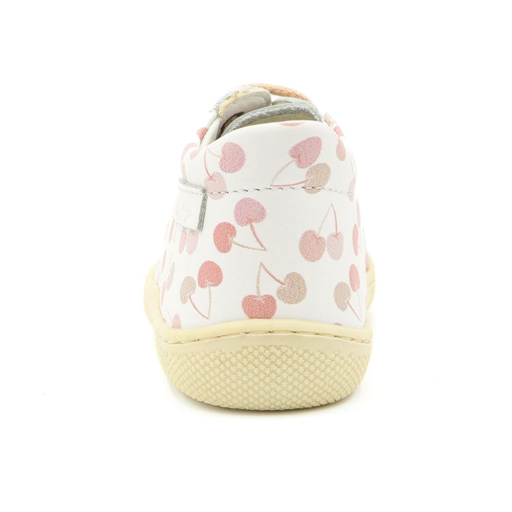 Naturino Barefoot Orec con cordones, cerezas blancas y rosas