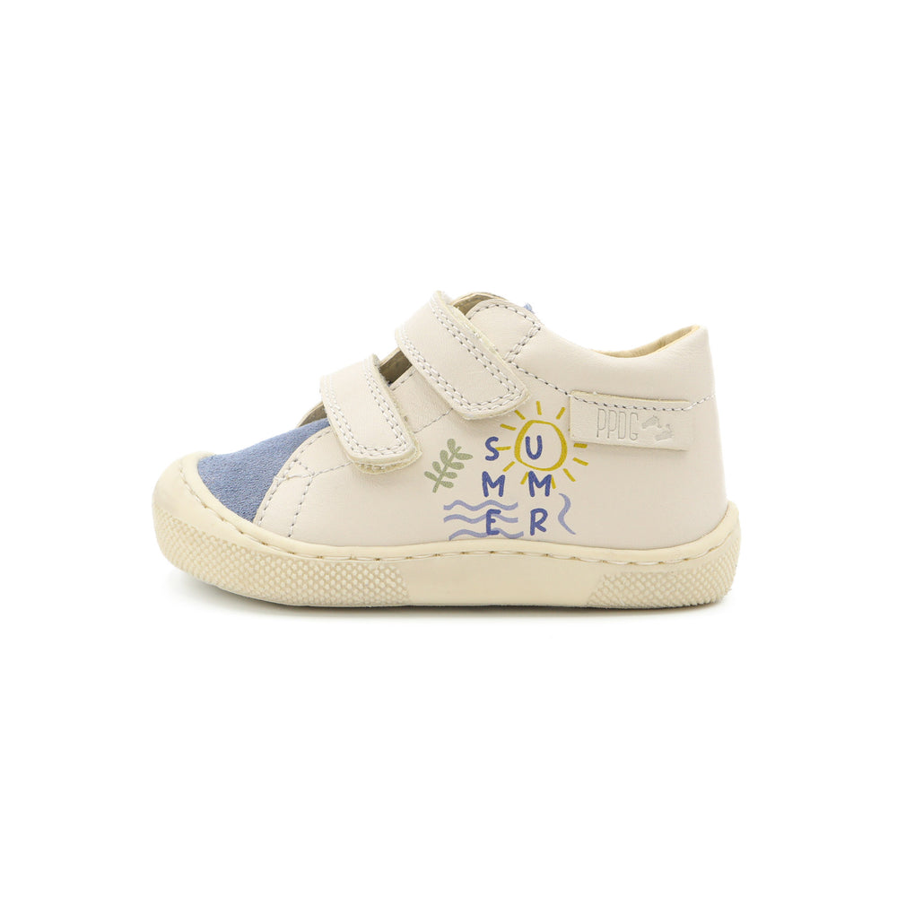 Naturino Barefoot Summer Loryel Celeste Milk con velcros