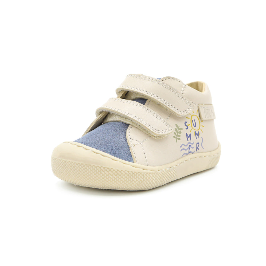 Naturino Barefoot Summer Loryel Celeste Milk con velcros