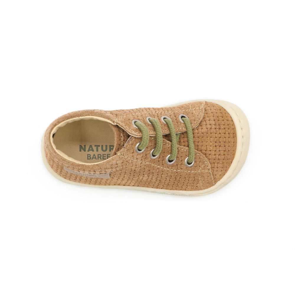 Naturino Barefoot Orec con cordones, tejido marrón