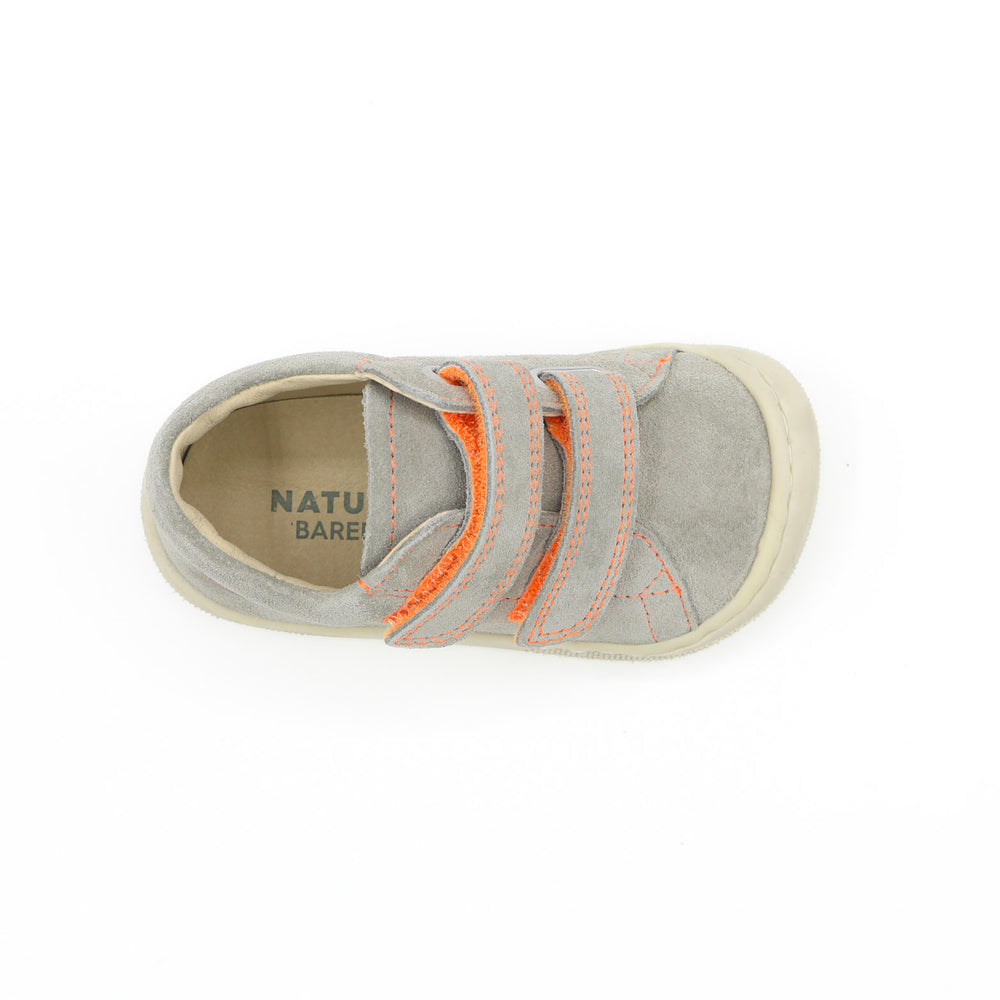 Naturino Barefoot Orec Velcros Topo Naranja Fluor