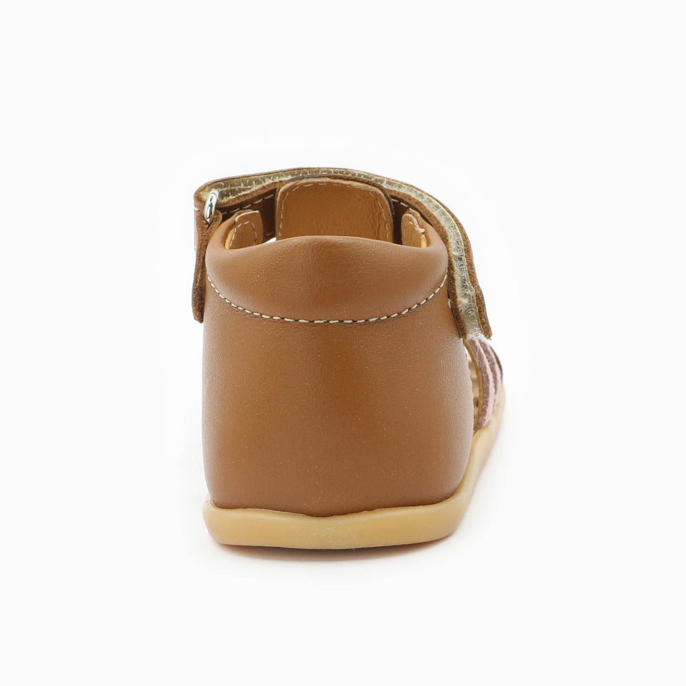 Babybotte Barefoot Tourbillon con velcros coñac