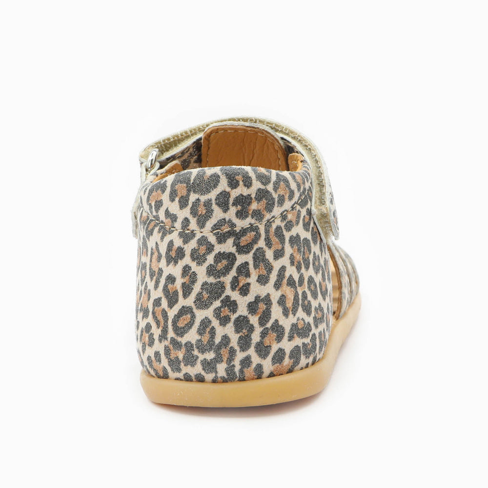 Babybotte Barefoot Tourbillon Velcros Léopard
