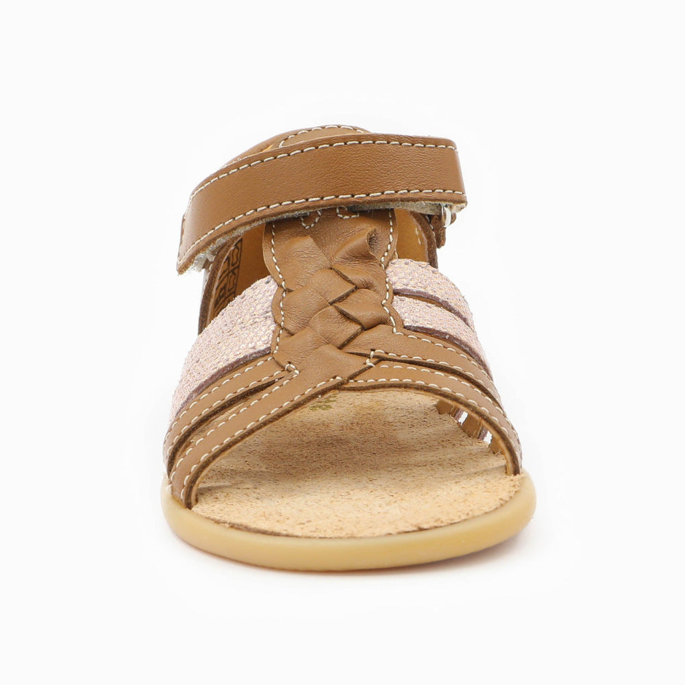 Babybotte Barefoot Tourbillon con velcros coñac