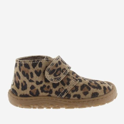 Victoria Barefoot Bosco Bottine Velcro Leopardo